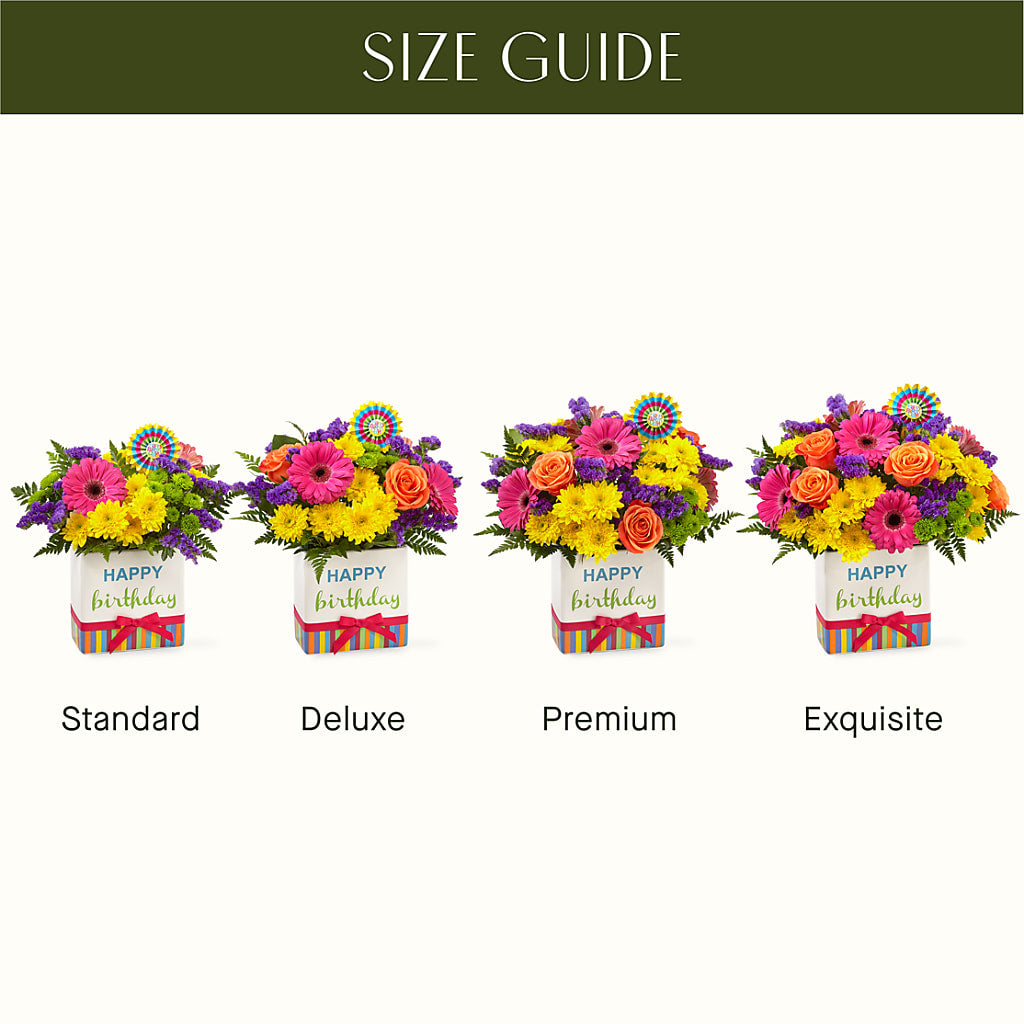 Birthday Brights Bouquet – FLEURISTE JARDIN D'ANJOU, Anjou PQ
