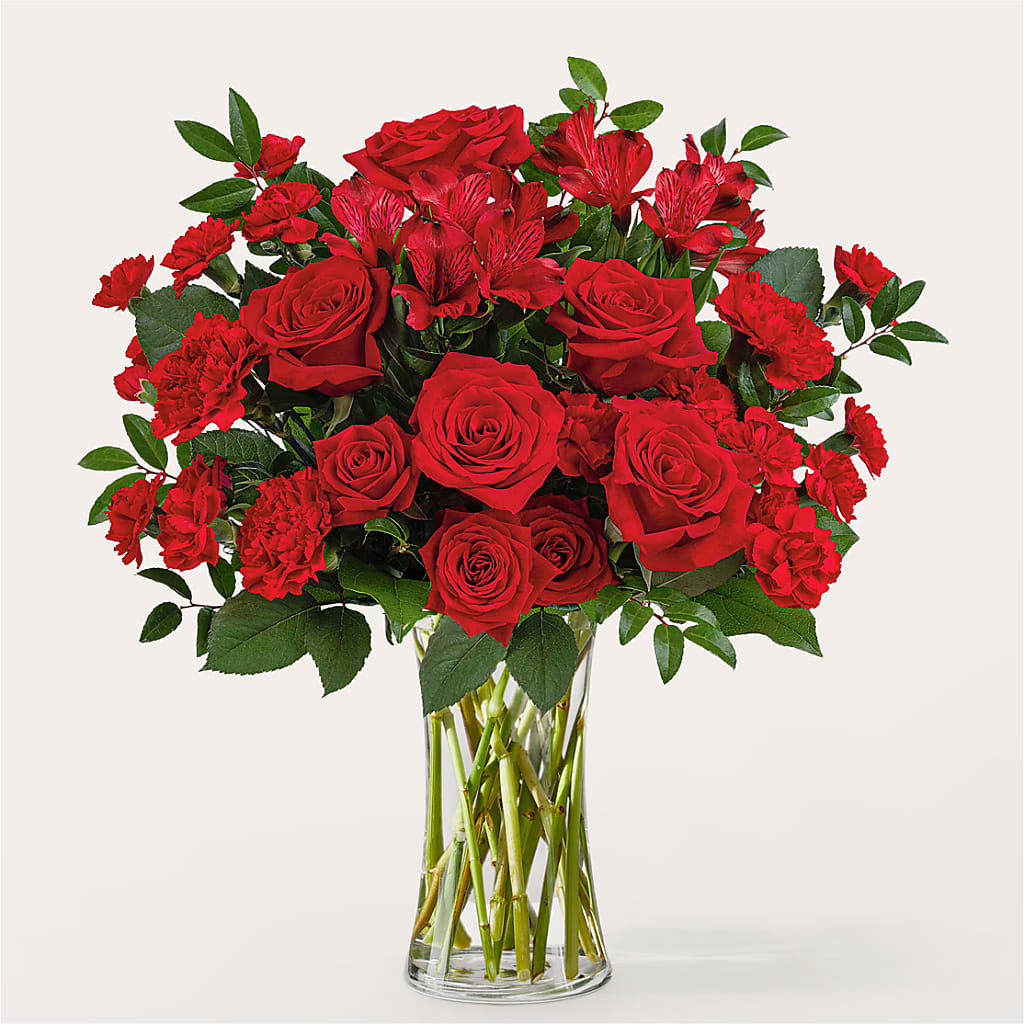 Brilliant Ruby Bouquet – FLEURISTE JARDIN D'ANJOU, Anjou PQ