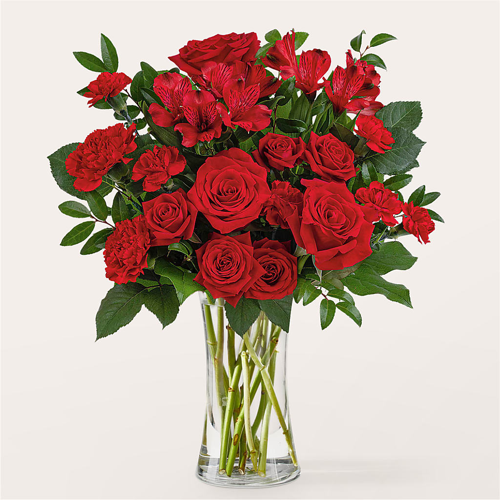 Brilliant Ruby Bouquet – FLEURISTE JARDIN D'ANJOU, Anjou PQ
