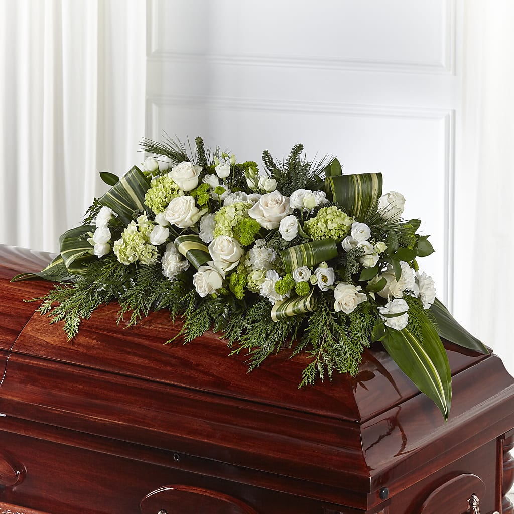 Hopeful Gesture Casket Spray – FLEURISTE JARDIN D'ANJOU, Anjou PQ