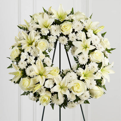 Treasured Tribute Wreath – FLEURISTE JARDIN D'ANJOU, Anjou PQ