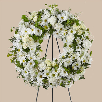 Faithful Wishes Wreath – FLEURISTE JARDIN D'ANJOU, Anjou PQ