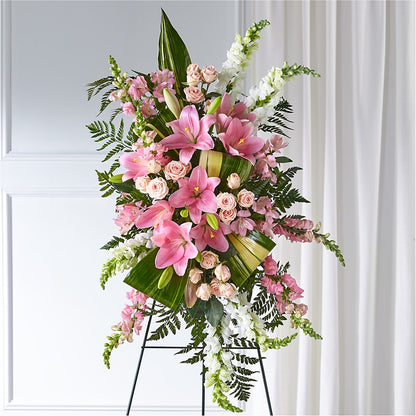 Elegant Embrace Standing Spray – FLEURISTE JARDIN D'ANJOU, Anjou PQ
